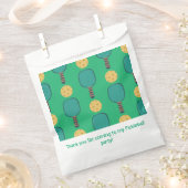Pickleball Verjaardagsfeest Groen Bedankzakje (Geknipt)