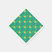 Pickleball Verjaardagsfeest Groen Servet (Hoek)