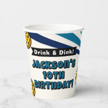 Pickleball Verjaardagsfeest Retro  Speler