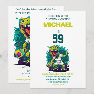 Pickleball Verjaardagsfeest + RSVP Kaart