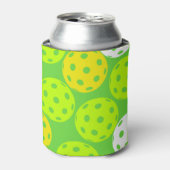 Pickleball Verjaardagsfeest Schattigee Groene Spor Blikjeskoeler (Blikje Voorkant)