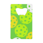 Pickleball Verjaardagsfeest Schattigee Groene Spor Creditkaart Flessenopener (Voorkant)