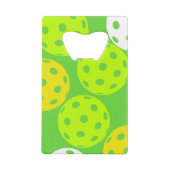 Pickleball Verjaardagsfeest Schattigee Groene Spor Creditkaart Flessenopener (Achterkant)