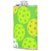 Pickleball Verjaardagsfeest Schattigee Groene Spor Heupfles (Links)