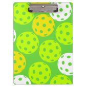 Pickleball Verjaardagsfeest Schattigee Groene Spor Klembord (Voorkant)