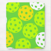 Pickleball Verjaardagsfeest Schattigee Groene Spor Muismat (Voorkant)