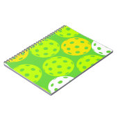 Pickleball Verjaardagsfeest Schattigee Groene Spor Notitieboek (Linkerzijde)