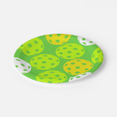 Pickleball Verjaardagsfeest Schattigee Groene Spor Papieren Bordje (Gekanteld)