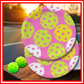 Pickleball Verjaardagsfeest Schattigee Roze Sport Papieren Bordje