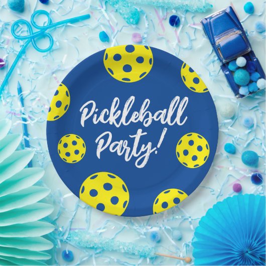 Pickleball Verjaardagsfeestje borden (beschikbaar) Papieren Bordje (Feest)