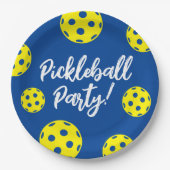 Pickleball Verjaardagsfeestje borden (beschikbaar) Papieren Bordje (Voorkant)