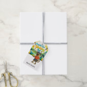 Pickleball verjaardagsfeestje cadeaulabel (Met Touw)