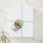 Pickleball verjaardagsfeestje cadeaulabel (Met Touw)