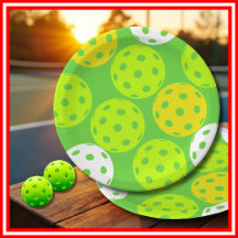 Pickleball Verjaardagsfeestje Schattig Groen Sport