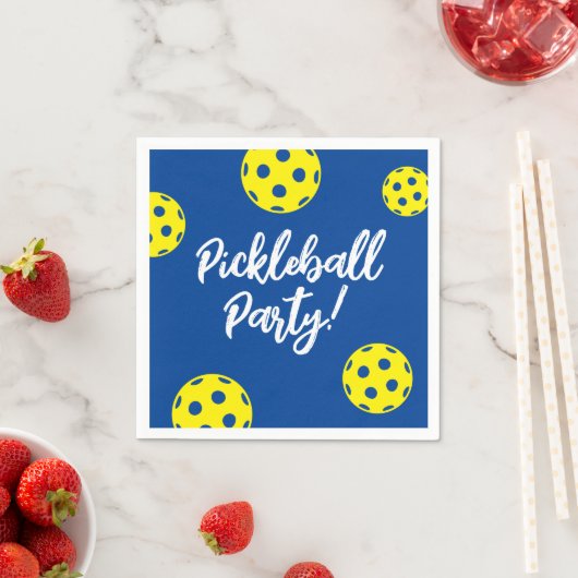 Pickleball Verjaardagsfeestje servetten (Insitu)