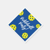 Pickleball Verjaardagsfeestje servetten (Hoek)