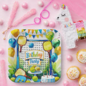 Pickleball verjaardagsfeestje thema papieren bordje (Feest)