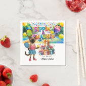 Pickleball verjaardagsfeestje thema servet (Insitu)