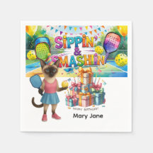 Pickleball verjaardagsfeestje thema