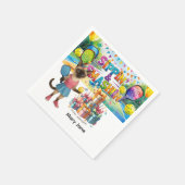 Pickleball verjaardagsfeestje thema servet (Hoek)