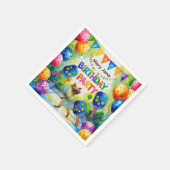 Pickleball verjaardagsfeestje thema servet (Hoek)