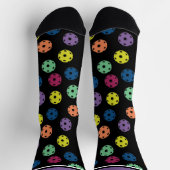 Pickleball - vermengen op zwart, sokken (Top)