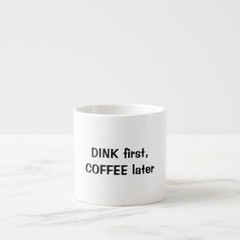 pickleball-verslaafde espresso kop