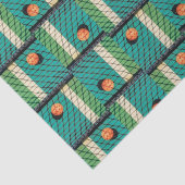 Pickleball vertelt de straten Blauwgroen Tissuepapier (Detail)