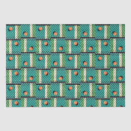 Pickleball vertelt de straten Blauwgroen Tissuepapier