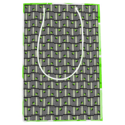 Pickleball vertelt de straten op grijs medium cadeauzakje (Voorkant)