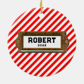 Pickleball-verzamelobject 2026 keramisch ornament (Achterkant)