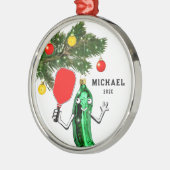 Pickleball-verzamelobject Metalen Ornament (Links)
