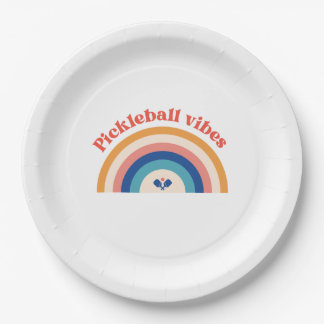 Pickleball Vibes | Borden voor partijpapier Papieren Bordje