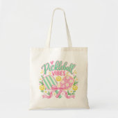 Pickleball Vibes Pastel Paddle Tas (Voorkant)