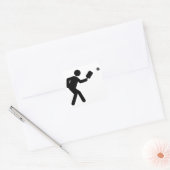 Pickleball Vierkante Sticker (Envelop)
