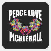 Pickleball Vierkante Sticker (Voorkant)