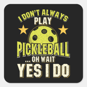 Pickleball Vierkante Sticker