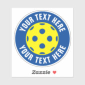Pickleball vinyl stickers met aangepaste tekst (Vel)