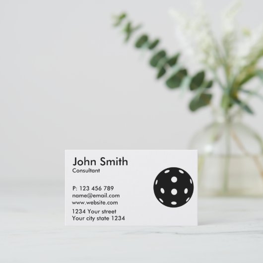 Pickleball Visitekaartje (Staand voorkant)