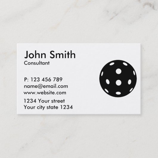 Pickleball Visitekaartje (Voorkant)