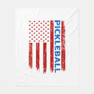 Pickleball Vlag - Paddleball Pickleball Spelen Am Fleece Deken