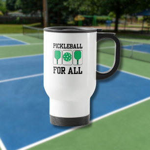 Pickleball Voor Alle Paddels en Bal Groen Reisbeker