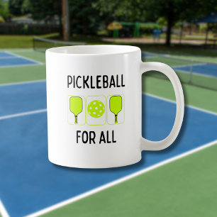 Pickleball voor alle paddels en bal koffiemok
