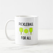 Pickleball voor alle paddels en bal koffiemok (Links)