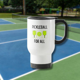 Pickleball voor alle paddels en bal reisbeker