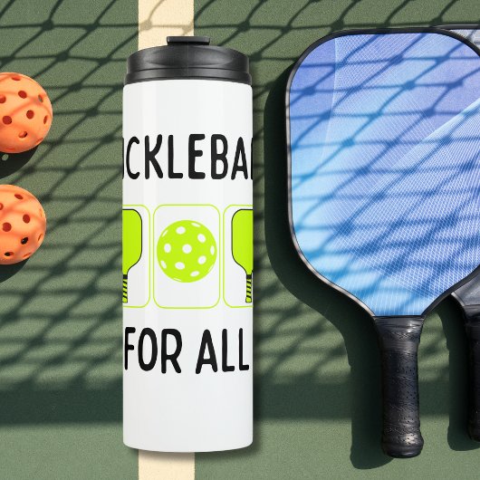 Pickleball voor alle paddels en bal thermosbeker