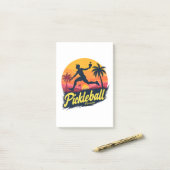 Pickleball Voor altijd Zonsondergang Post-it® Notes (Op bureau)