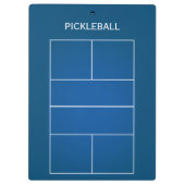 Pickleball voor coach & speler klembord (Achterkant)