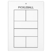 Pickleball voor coach & speler klembord (Achterkant)