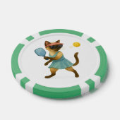 Pickleball voor Siamese kattenliefhebbers Poker Chips (Enkel)